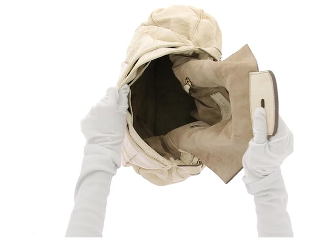 Zagliani Handtasche aus Pythonleder Weiß - Ansicht 7