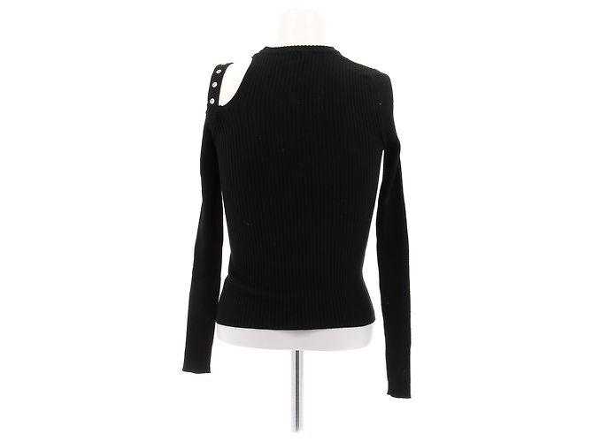 Blumarine Pull noir épaule dénudée - vue 2
