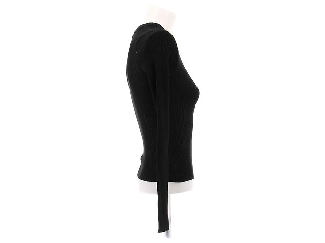 Blumarine Pull noir épaule dénudée - vue 3