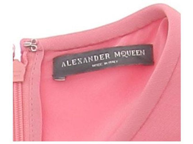 Alexander McQueen Wollkleid Rosa XS Pink - Ansicht 5