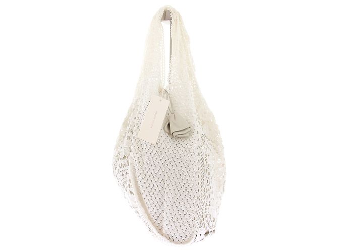 Borsa in crochet bianca Magda Butrym con motivi floreali Bianco - vista 3