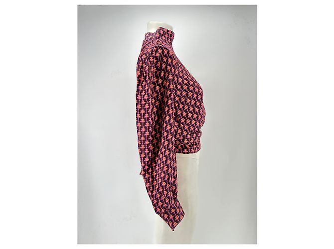 Autre Marque Blusa estampada de viscosa rosa MARIA DE LA ORDEN - vista 3
