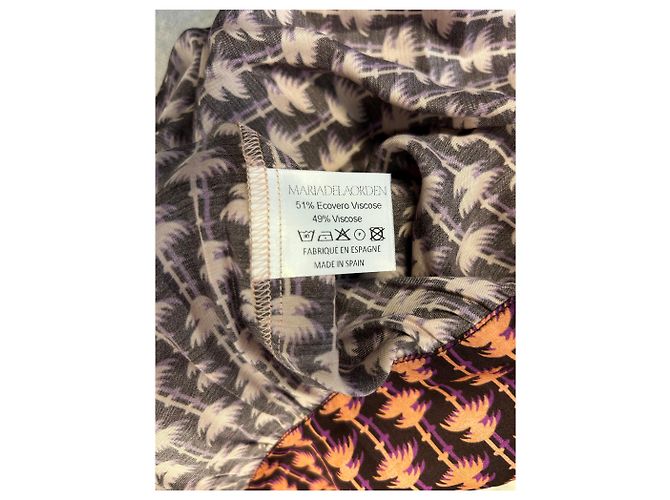 Autre Marque Blusa estampada de viscosa rosa MARIA DE LA ORDEN - vista 6