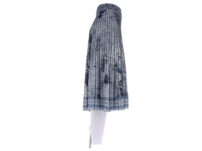 Falda Etro Azul Marino de Viscosa - vista 3