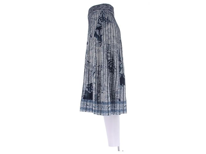 Falda Etro Azul Marino de Viscosa - vista 4