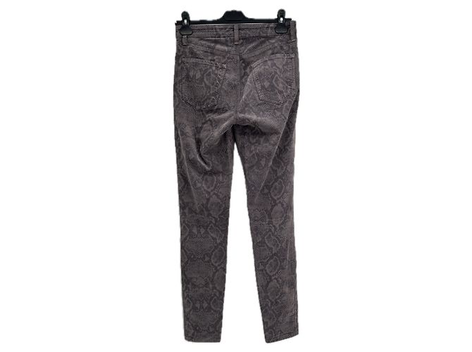 J Brand Maria Python Jeans Grau Baumwolle Größe 27 - Ansicht 2