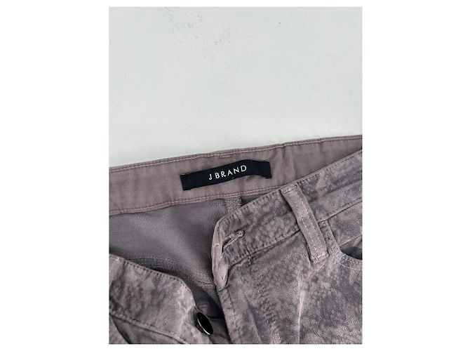 J Brand Maria Python Jeans Grau Baumwolle Größe 27 - Ansicht 3