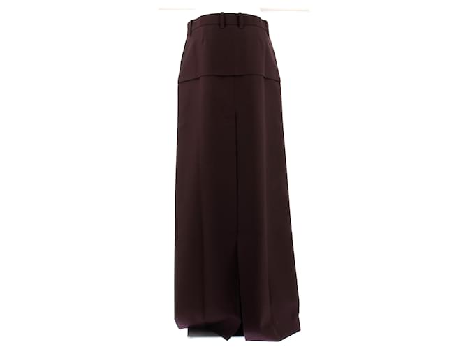 Falda larga de lana burdeos Phoebe Philo - vista 2