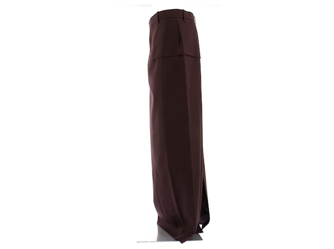 Falda larga de lana burdeos Phoebe Philo - vista 4