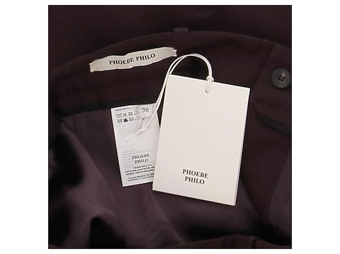 Falda larga de lana burdeos Phoebe Philo - vista 6