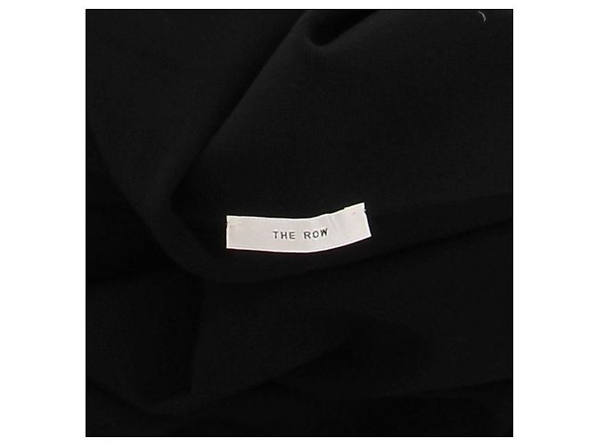Falda midi negra de lana The Row Negro - vista 5
