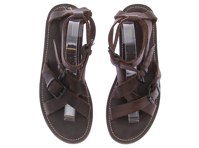 Angel Jackson Sandales marron en cuir Brown - view 6