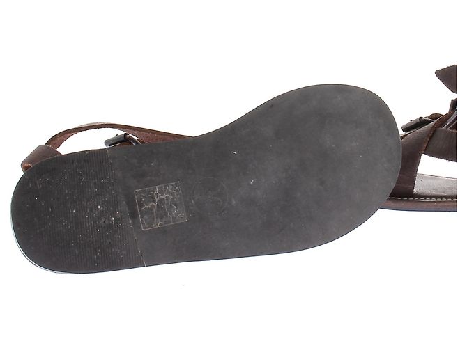 Angel Jackson Sandales marron en cuir Brown - view 7