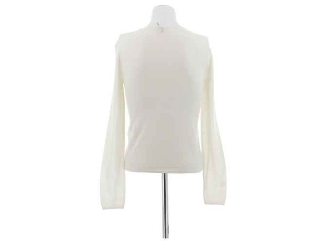 Totême Suéter blanco roto de cachemira Beige - vista 2