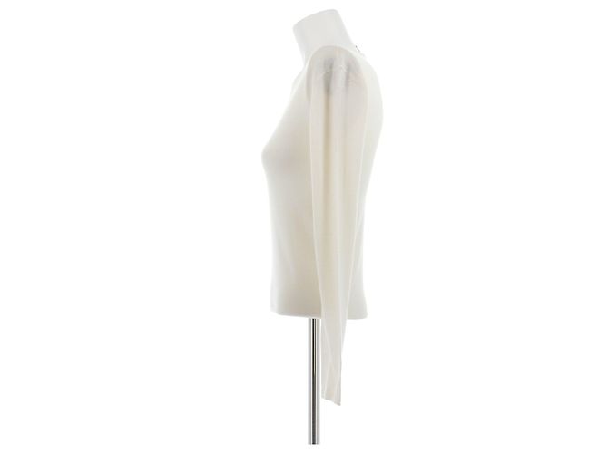 Totême Suéter blanco roto de cachemira Beige - vista 4
