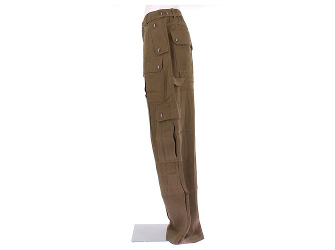 Phoebe Philo Braune/khakifarbene Cargo-Hose - vista 4