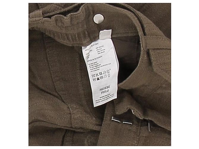 Phoebe Philo Braune/khakifarbene Cargo-Hose - vista 6