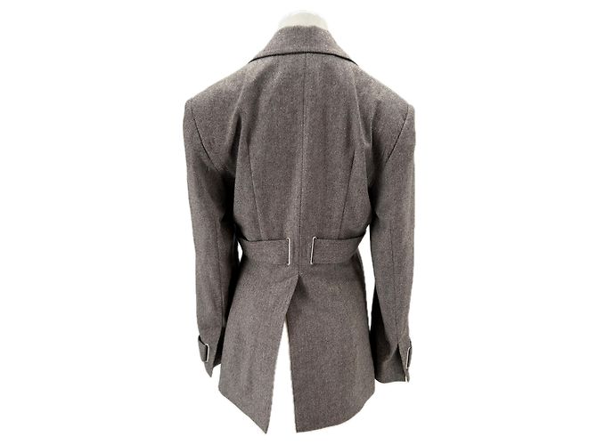 Autre Marque Blazer marrón de lana Castaño - vista 2