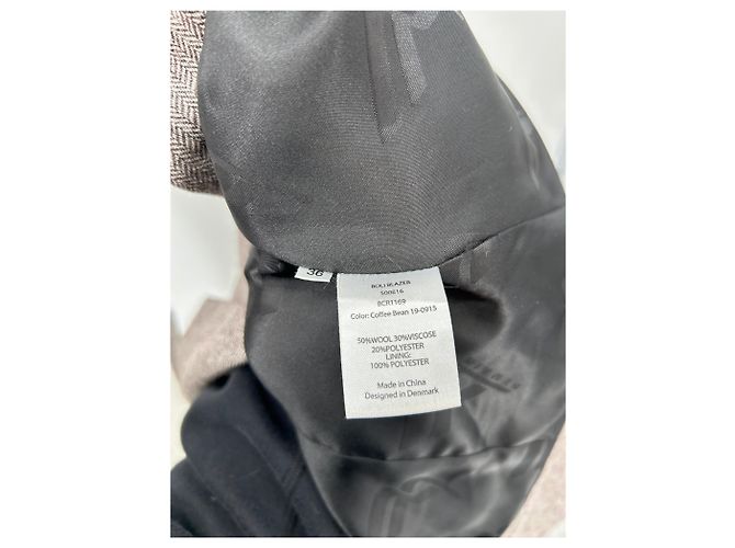 Autre Marque Blazer marrón de lana Castaño - vista 6