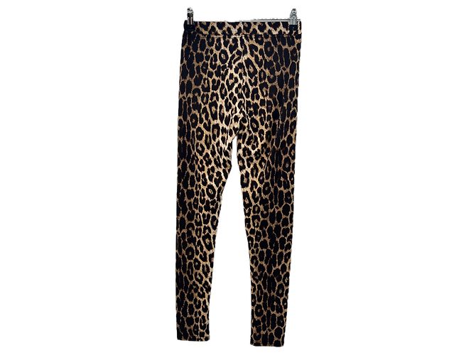 Autre Marque Leggings de leopardo negros OPULENCE de viscosa - vista 2