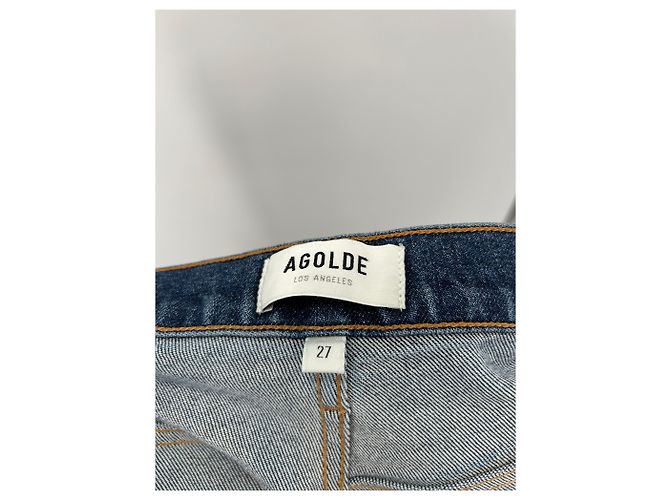 Jeans Agolde blu in cotone taglia 27 - vista 4