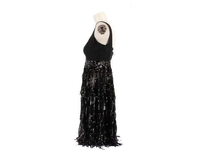 Dolce & Gabbana Paillettenkleid Schwarz - Ansicht 3