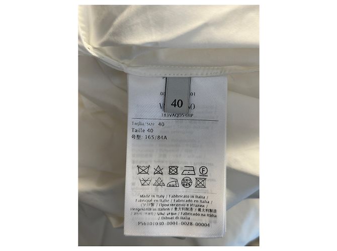 Valentino Garavani Weißes langes Hemdkleid - Ansicht 9