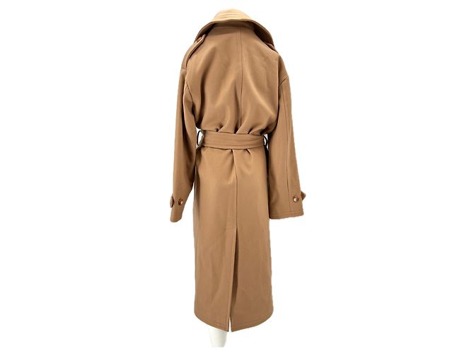 Laurence Bras Trench camel de lana Camello - vista 2