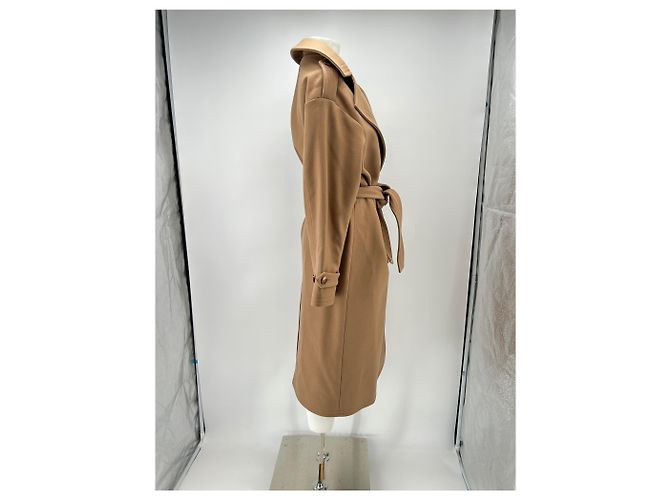 Laurence Bras Trench camel de lana Camello - vista 3