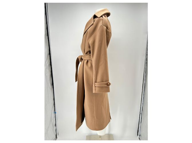 Laurence Bras Trench camel de lana Camello - vista 4
