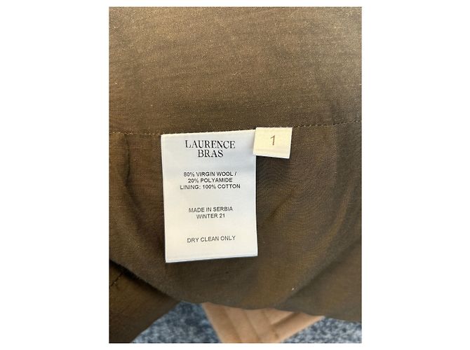 Laurence Bras Trench camel de lana Camello - vista 6
