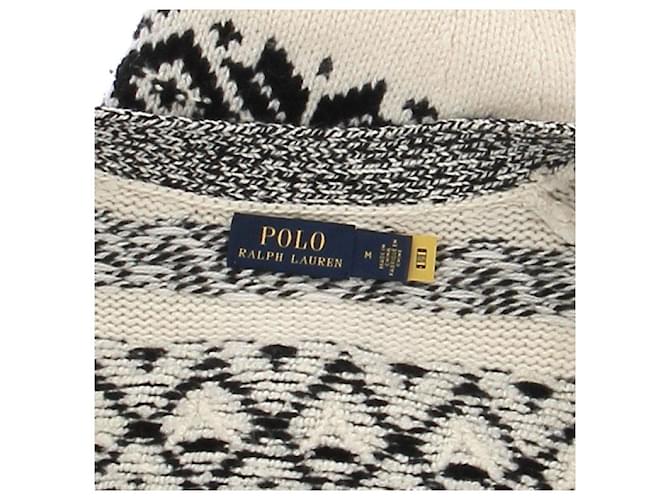 Polo Ralph Lauren Gemusterte Wolljacke Weiß - Ansicht 6