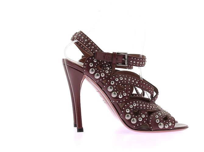 Alaïa Sandali con tacco Marrone - vista 2