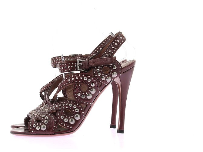 Alaïa Sandali con tacco Marrone - vista 3