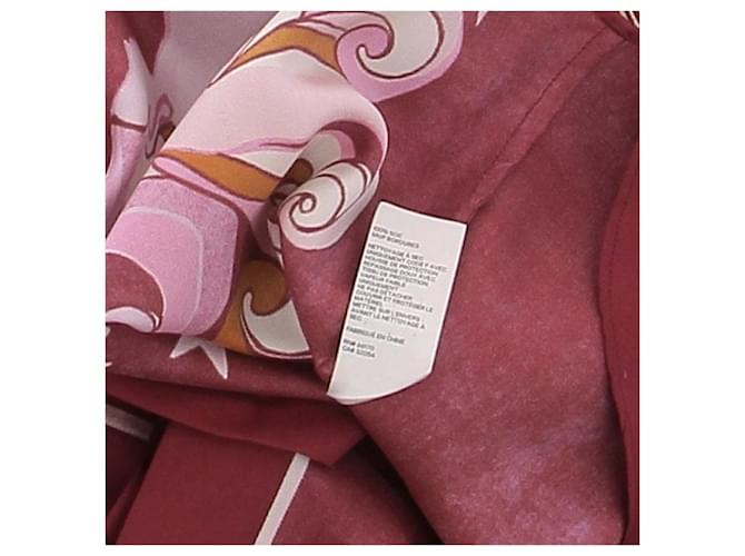 Camisa de seda estampada burdeos Zimmermann - vista 7