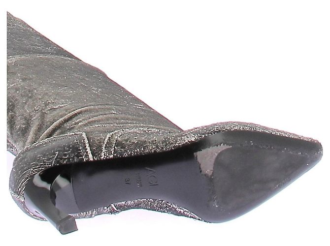 Botas altas Bruno Magli de cuero negro con tacón - vista 7