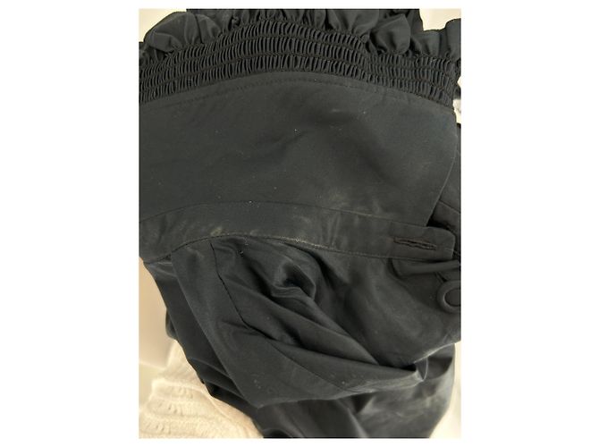 Autre Marque Vestido midi negro VIVETTA con detalles bordados de algodón - vista 5