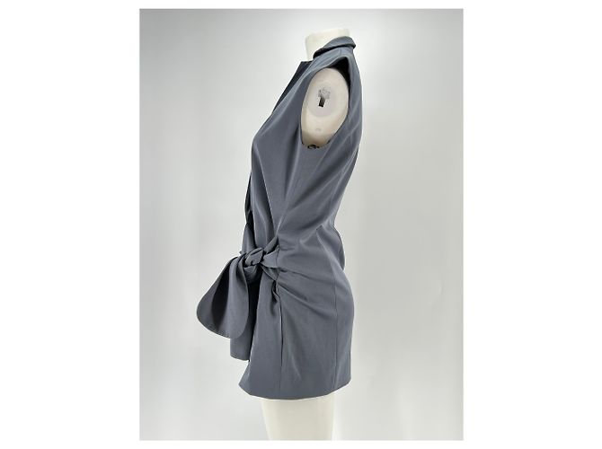 Autre Marque ELLIATT Graues Wollkleid mit Schleife - Ansicht 3