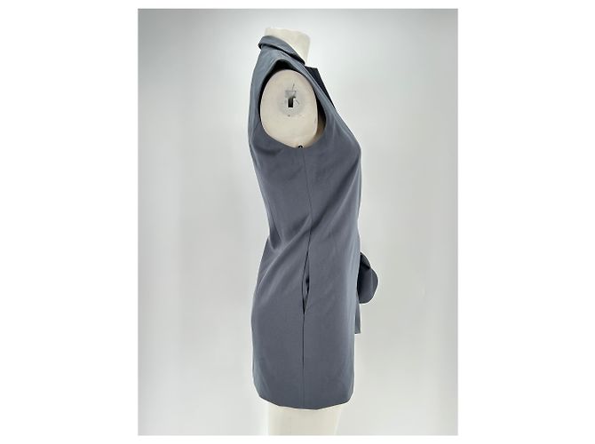 Autre Marque ELLIATT Graues Wollkleid mit Schleife - Ansicht 4
