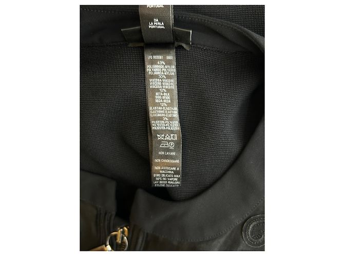 Giacca nera La Perla con ricami e zip Nero - vista 6