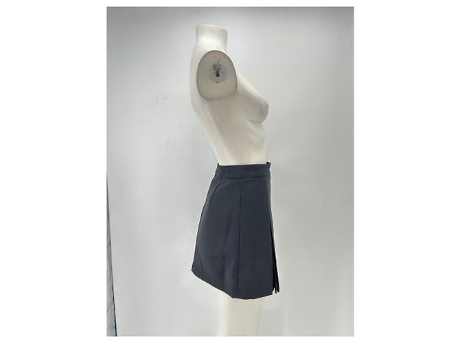 Autre Marque Mini falda negra de lana Negro - vista 3