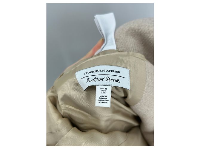Blazer de lana beige & Other Stories - vista 5