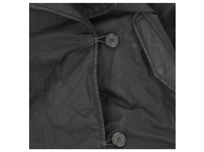 Parka negra Prada Linea Rossa con cinturón de nylon Negro - vista 5