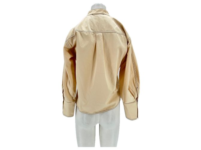 Blusa Roseanna beige de algodón con botones - vista 2