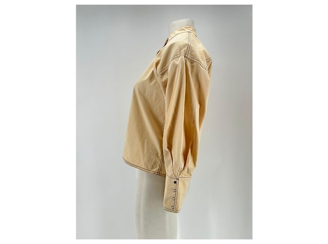 Blusa Roseanna beige de algodón con botones - vista 4