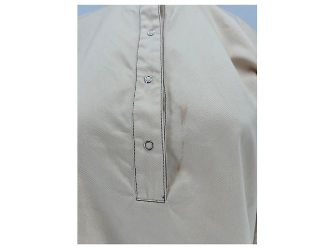Blusa Roseanna beige de algodón con botones - vista 5