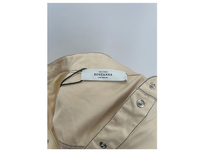 Blusa Roseanna beige de algodón con botones - vista 7