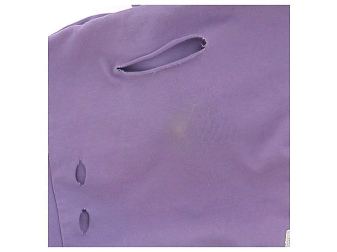Camiseta Balenciaga con Logo Morada de Algodón Púrpura - vista 6