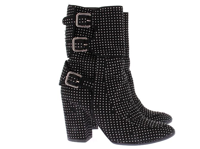 Laurence Dacade Botín de tacón con strass Negro - vista 2