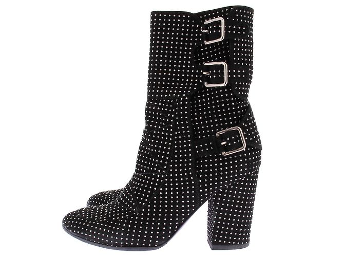 Laurence Dacade Botín de tacón con strass Negro - vista 3